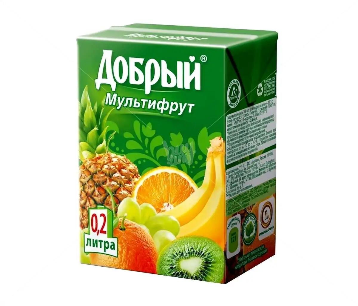Сок Добрый Мультифрукт 0,2л