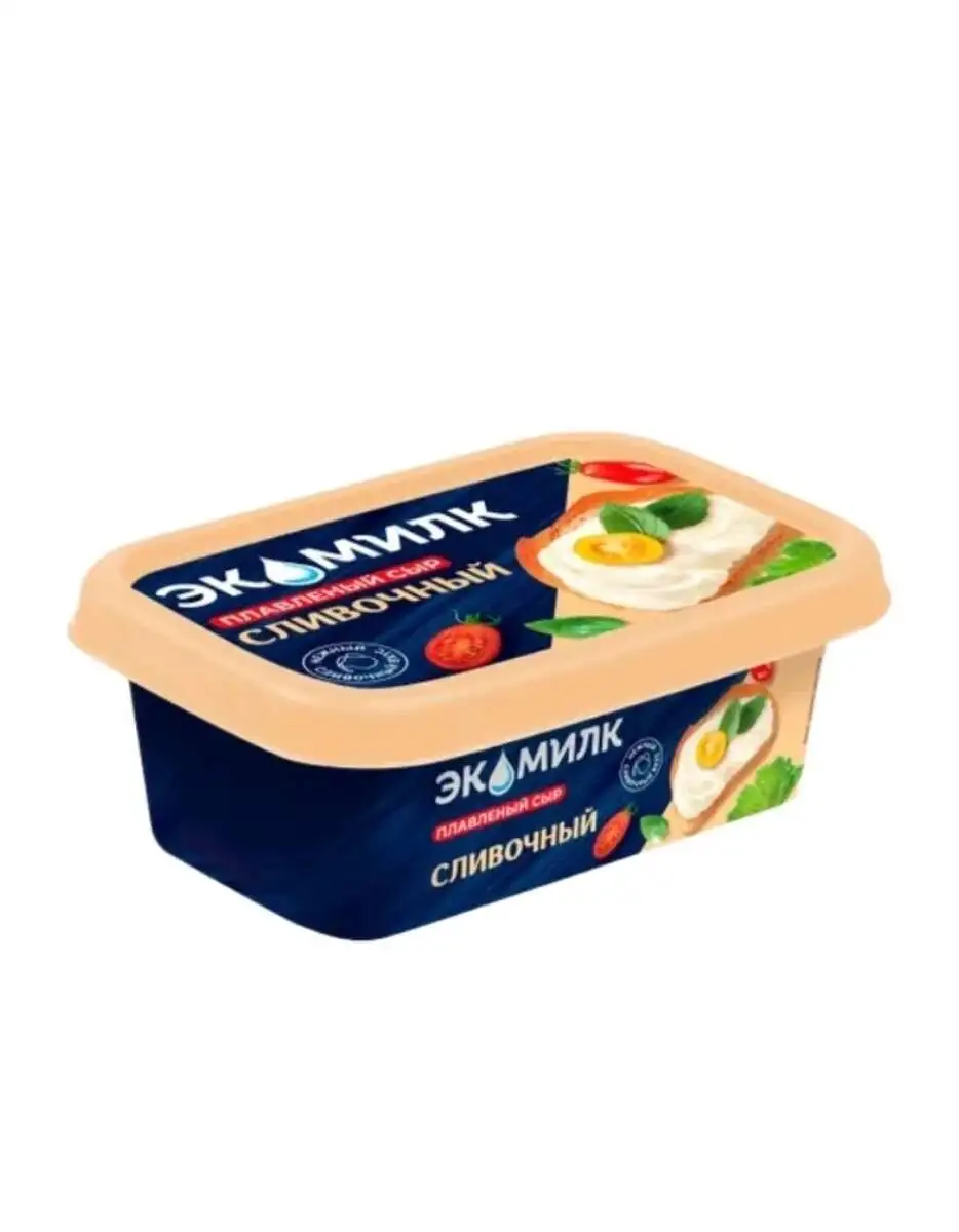 Сыр Экомилк Плавленый Сливочный 180гр