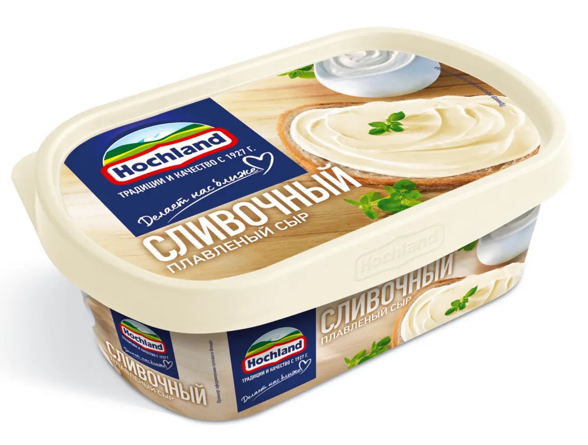 Сыр Хохланд Плавленый Сливочный 200г(м)
