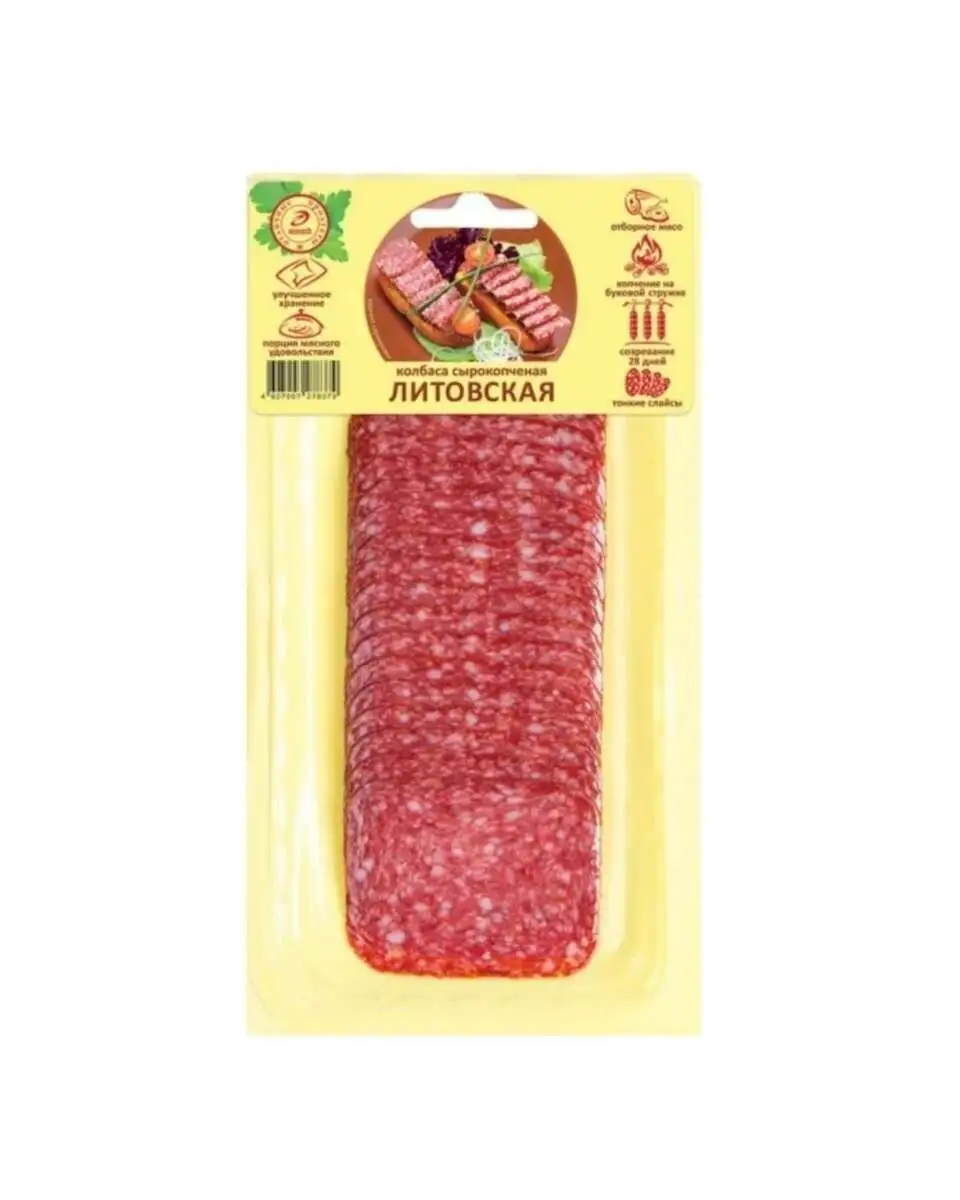 Колбаса Литовская с/к 100г нарезка Иней(м)