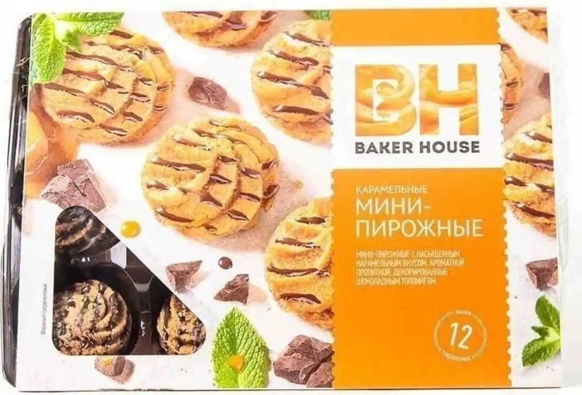 Пирожное Санта Бэйкер Карамельный Крем 215г(м)