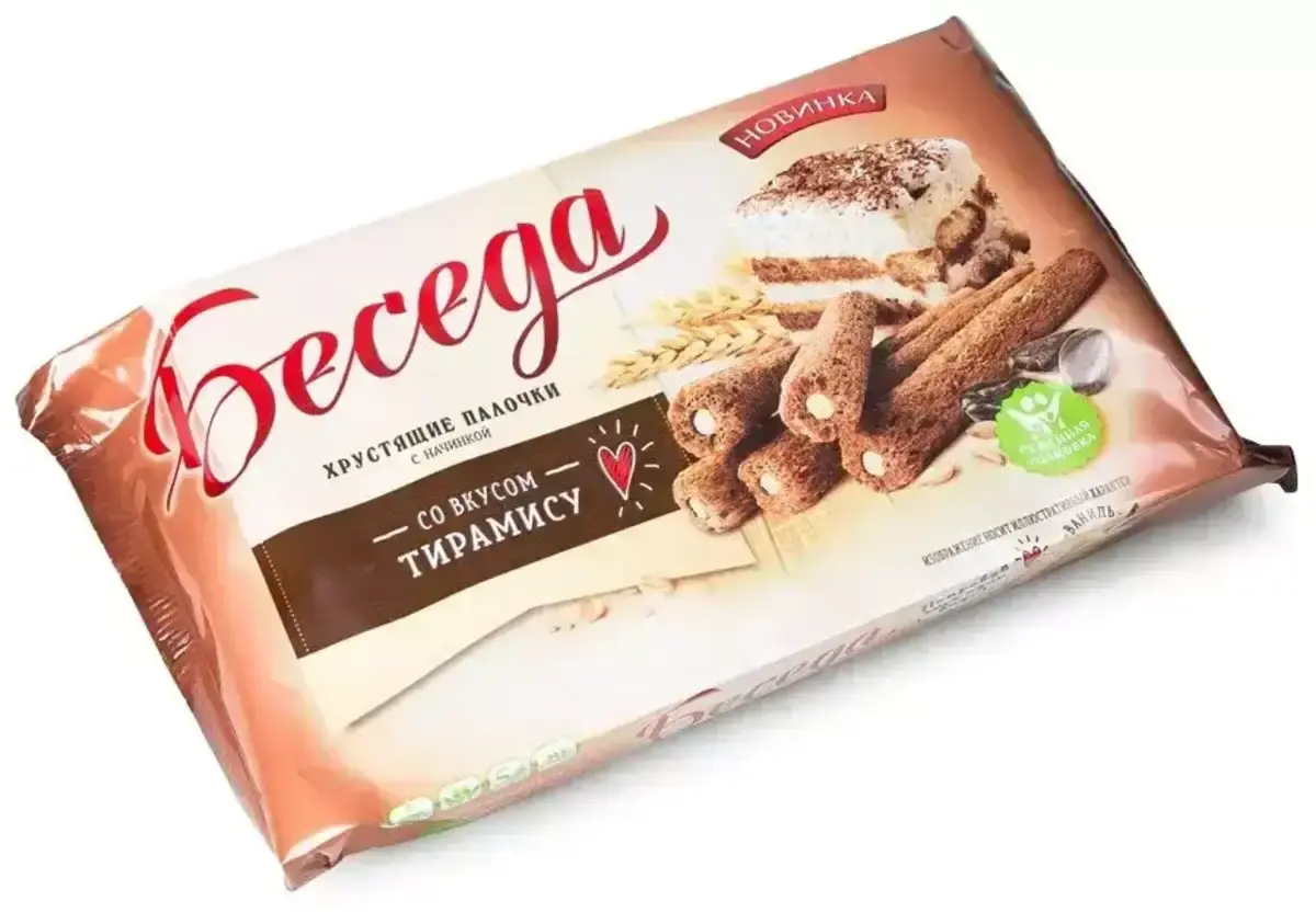 Палочки Беседа Вкус Тирамису 180г(м)