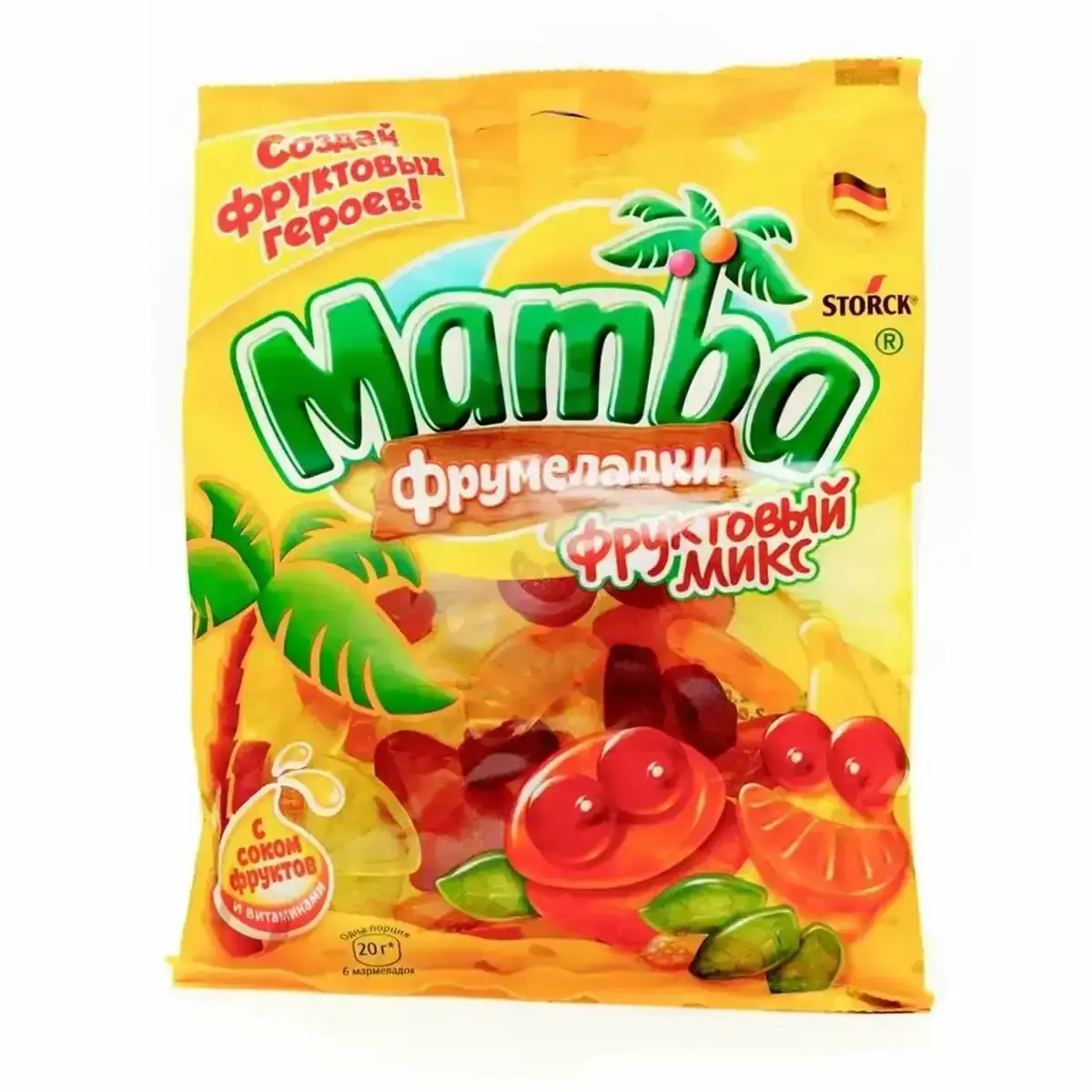 Мармелад Жеват.Мамба Фруктовый Микс 72гр