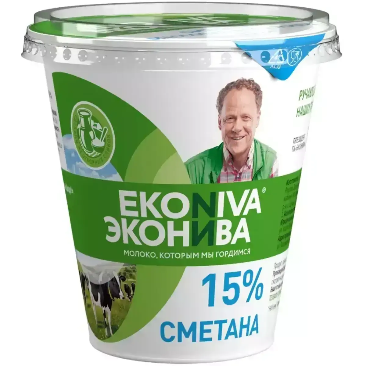 Сметана Эконива 15% 180г(м)