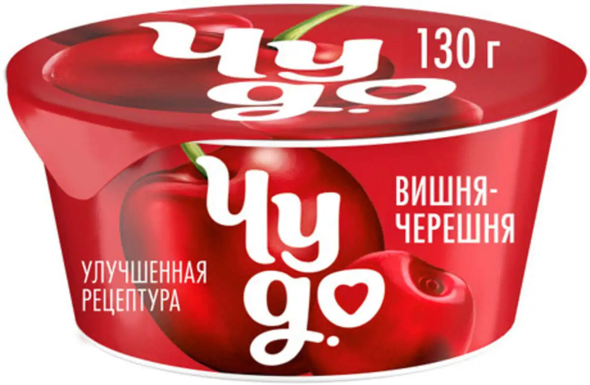 Йогурт Чудо Вишня+Черешня 130г