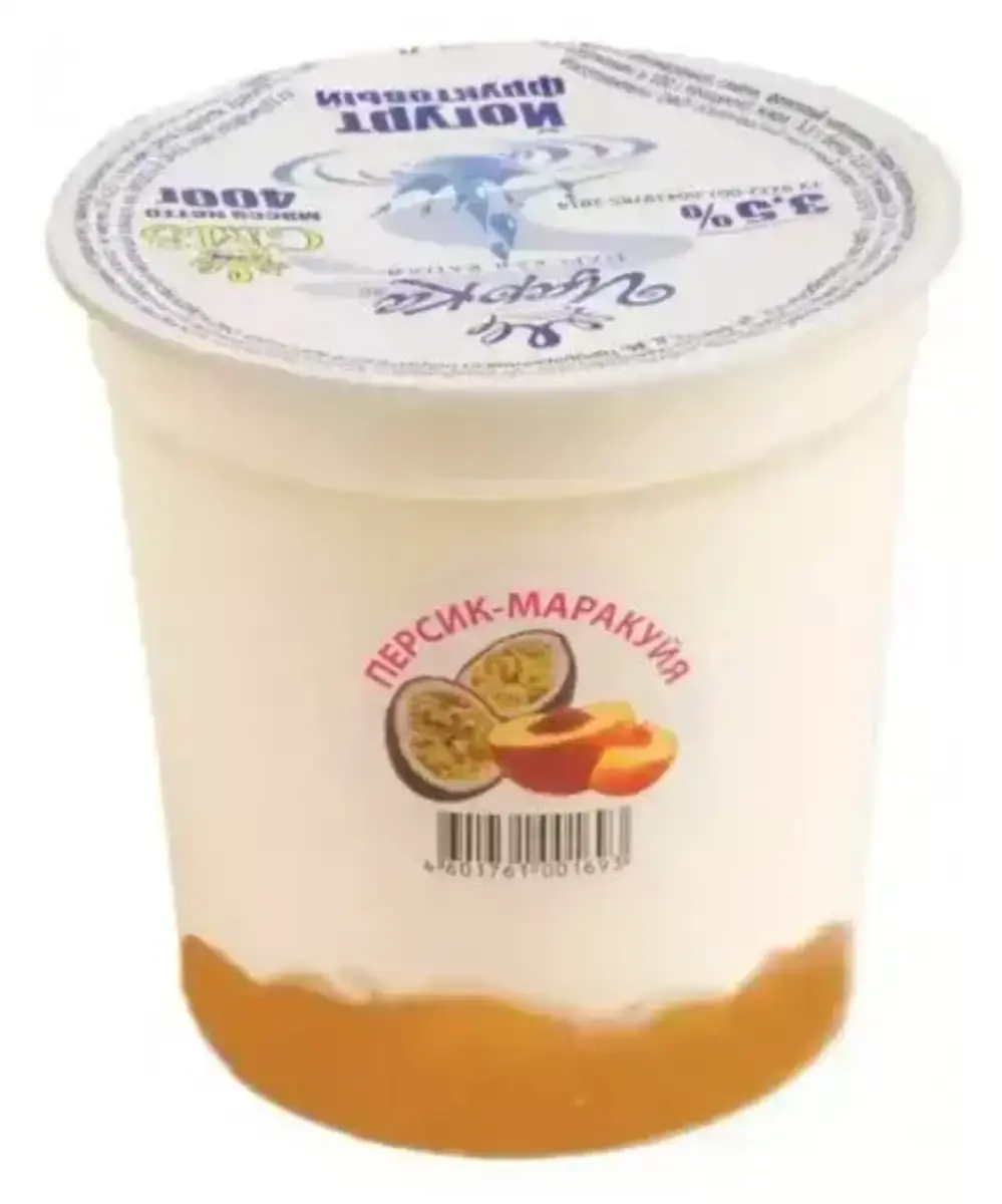 Йогурт Крымский Персик-Маракуйя 4% 140Г