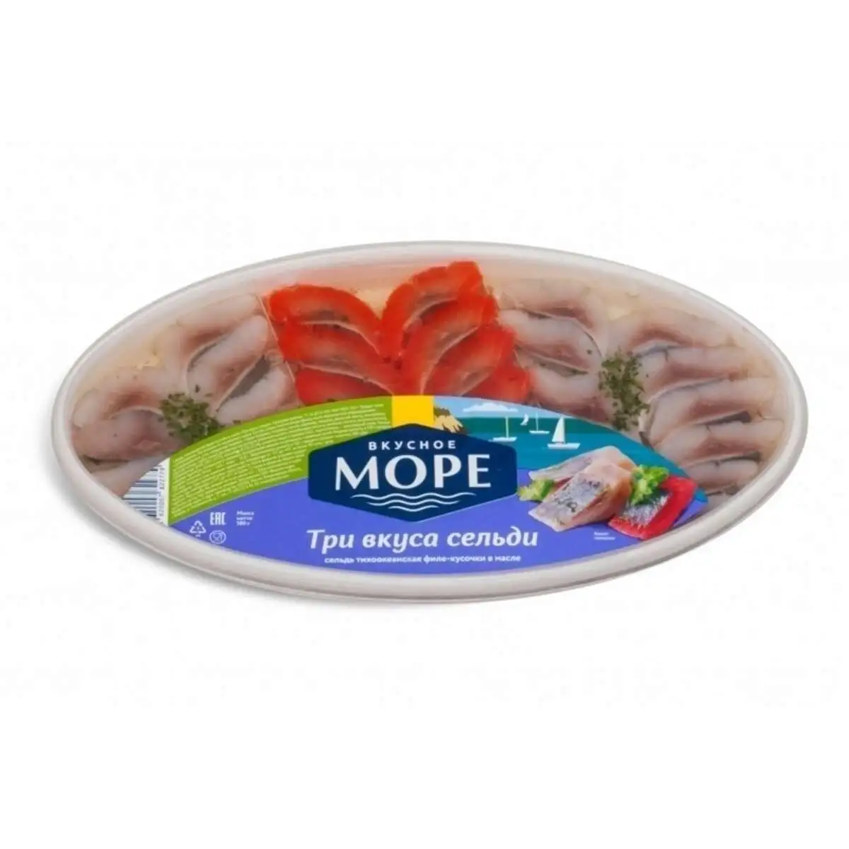 Сельдь Вкусное Море Три Вкуса Сельди 180г(м)