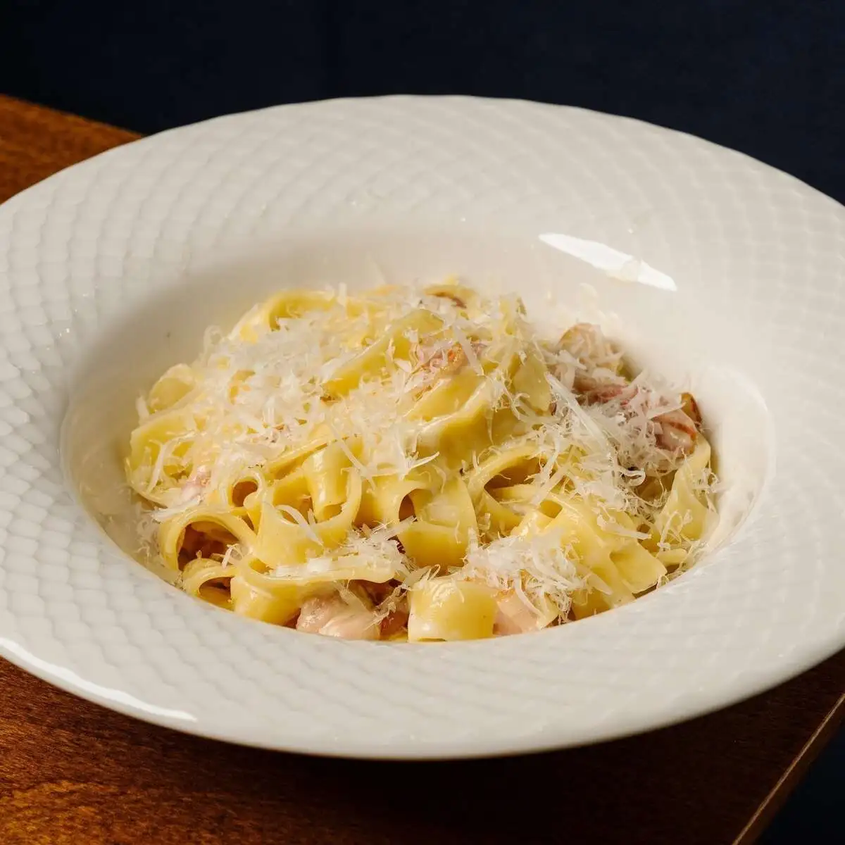  Фетучини карбонара