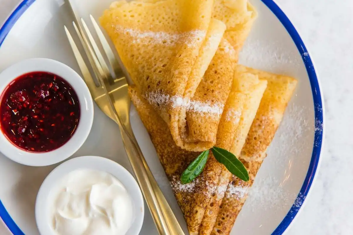  Блины с карамелью