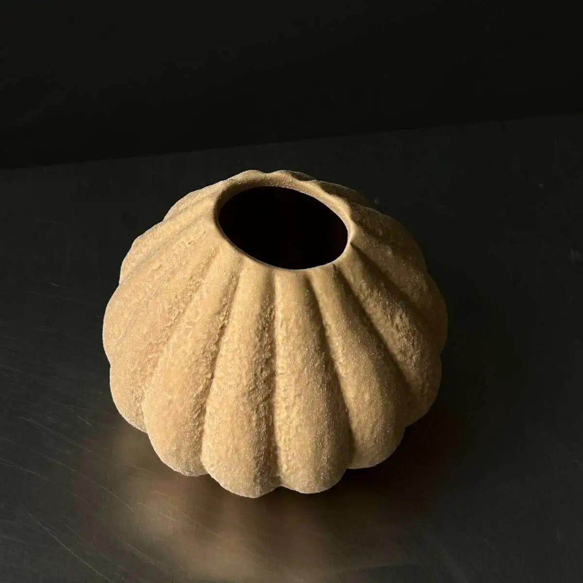 Ваза бежевая тыква