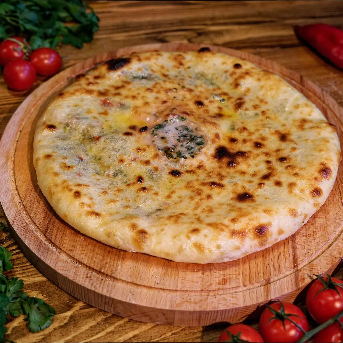 С сыром и ботвой свеклы 450гр