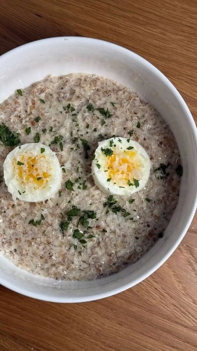 Каша 4 Злака с Пармезаном и яйцом 