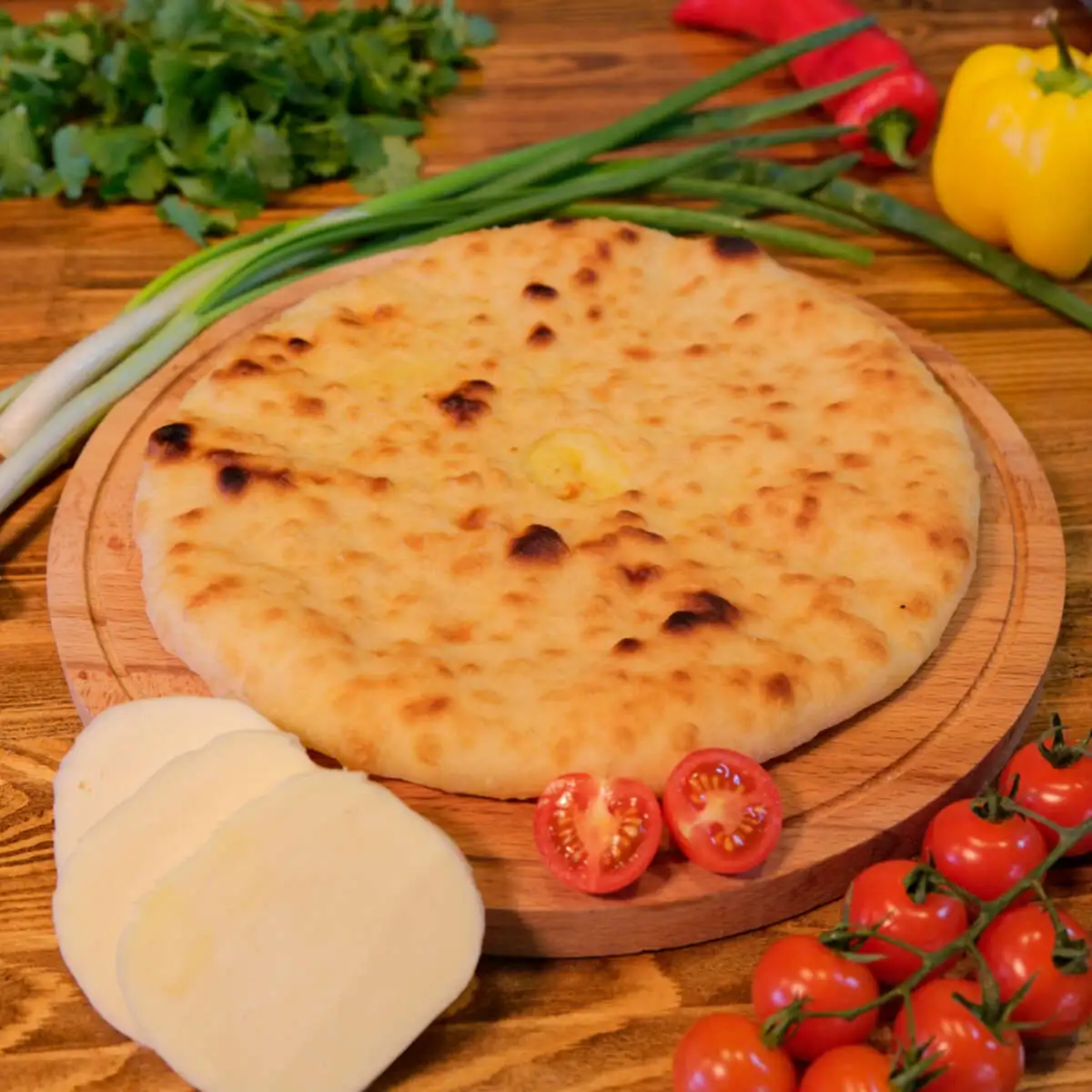 С сыром и зелёным луком 450гр