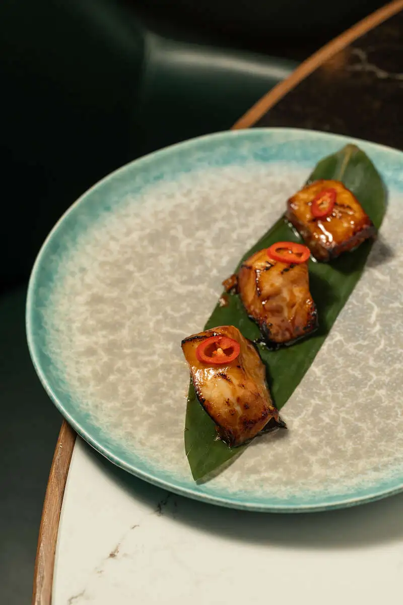 Угольная рыба в японском соусе