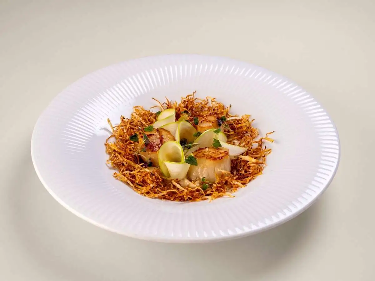 Жареный гребешок 