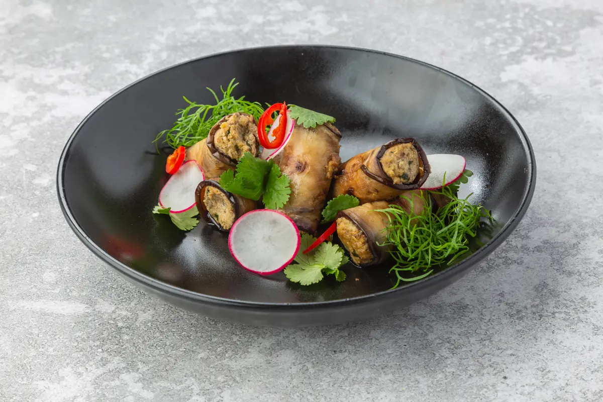 Роллы из баклажанов