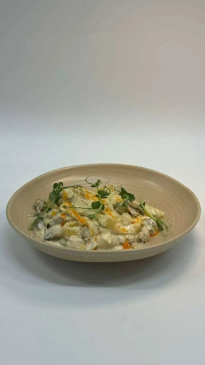 Паста феттучини с курицей
