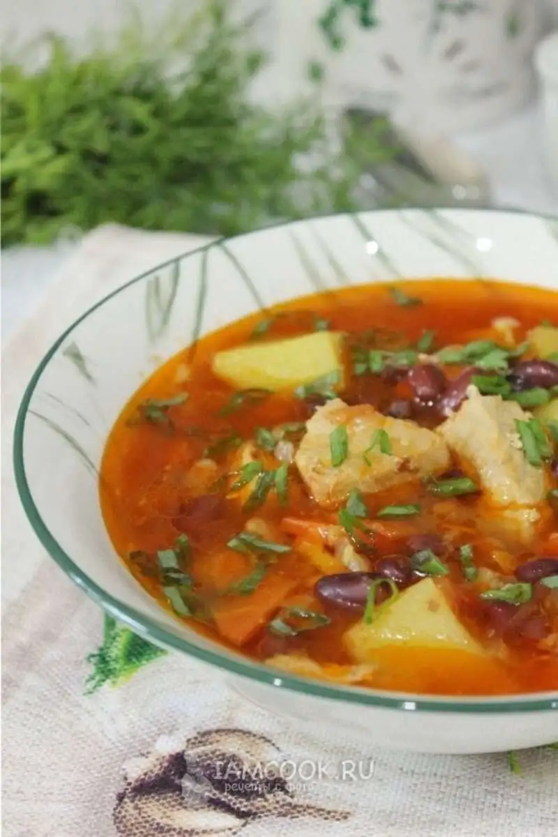 Фасолевый суп на говядине 1л.