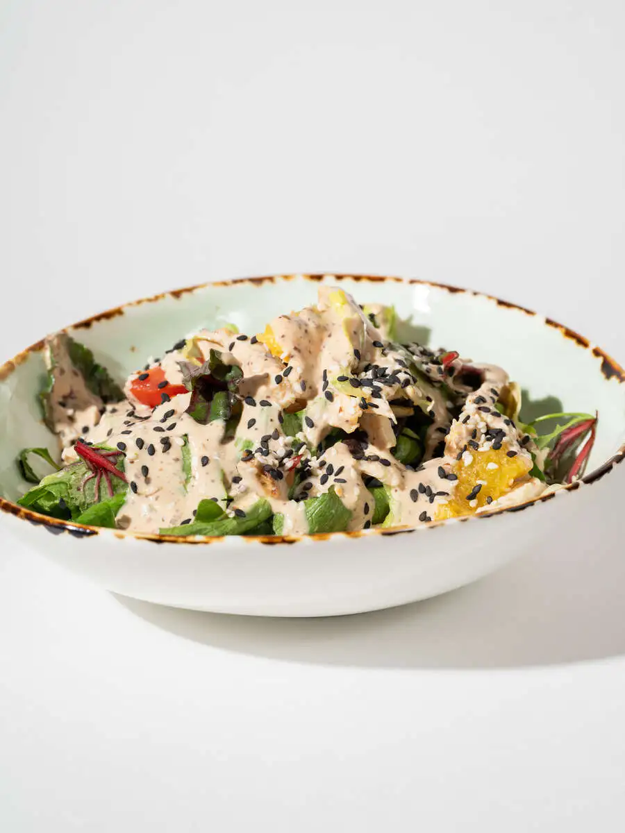 С куриной грудкой и апельсином