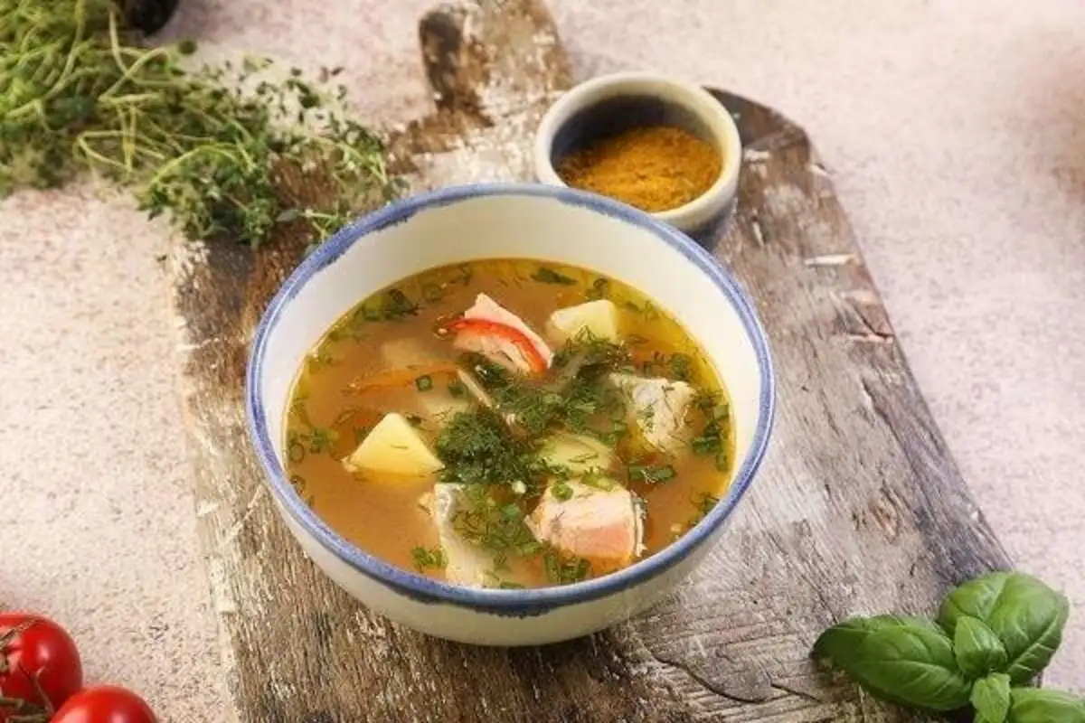 Уха из двух видов рыбы