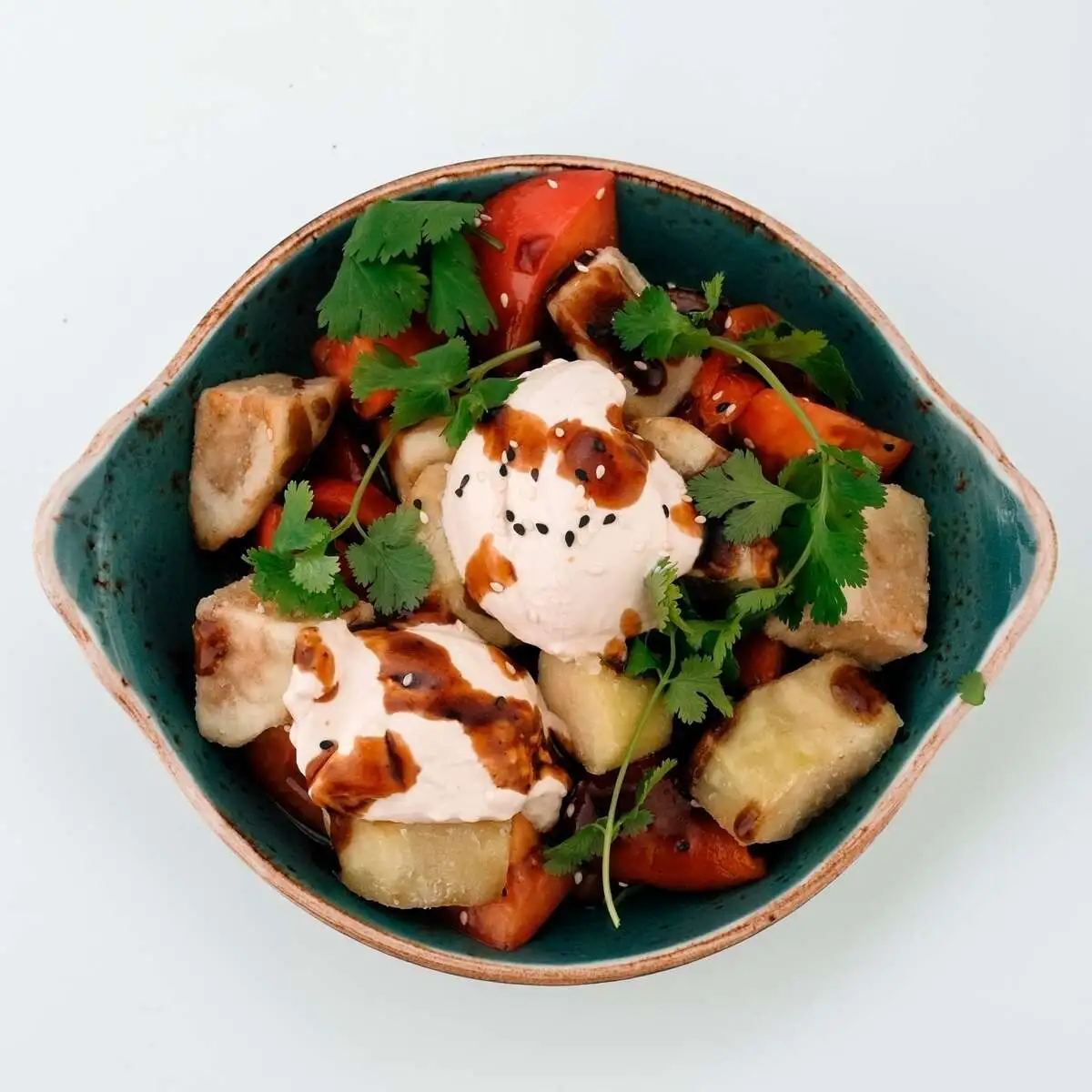 Салат Хрустящие баклажаны