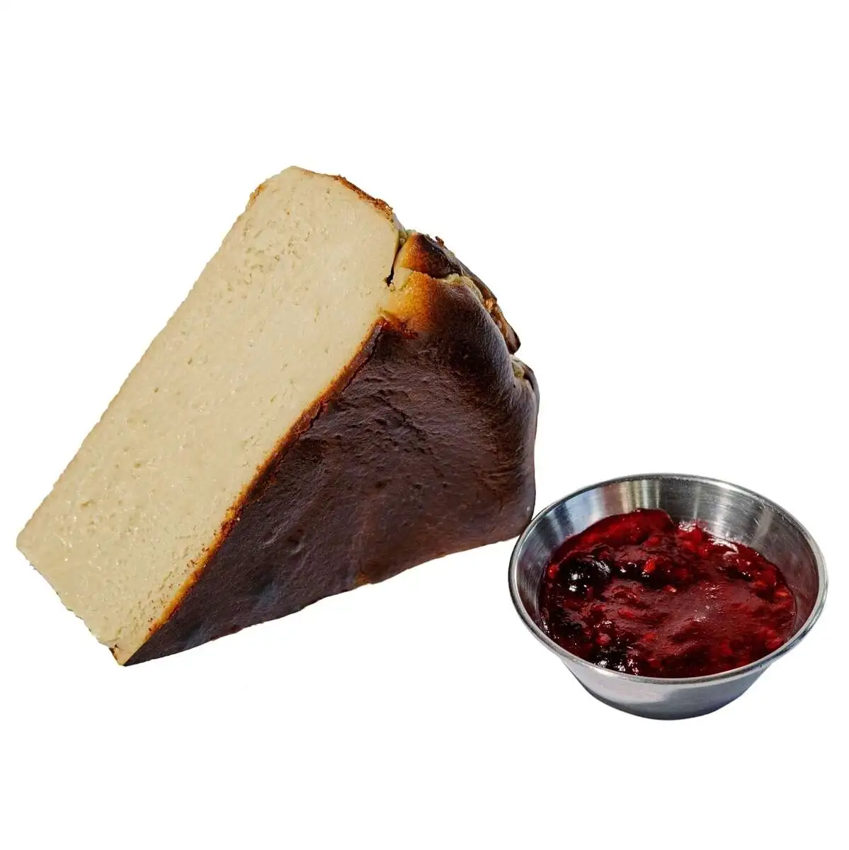 Чизкейк Сан-Себастья с фисташкой