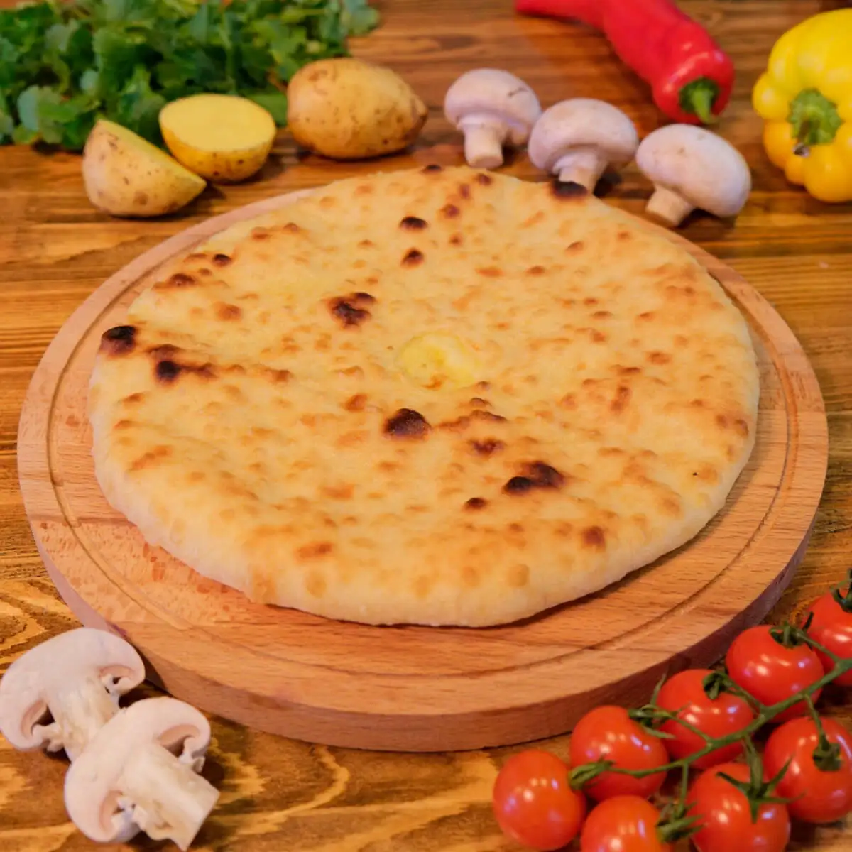 Картофель и грибы 450гр