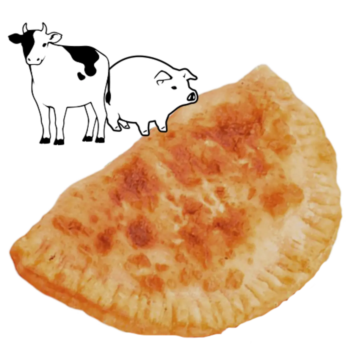 Чебурек свинина-говядина