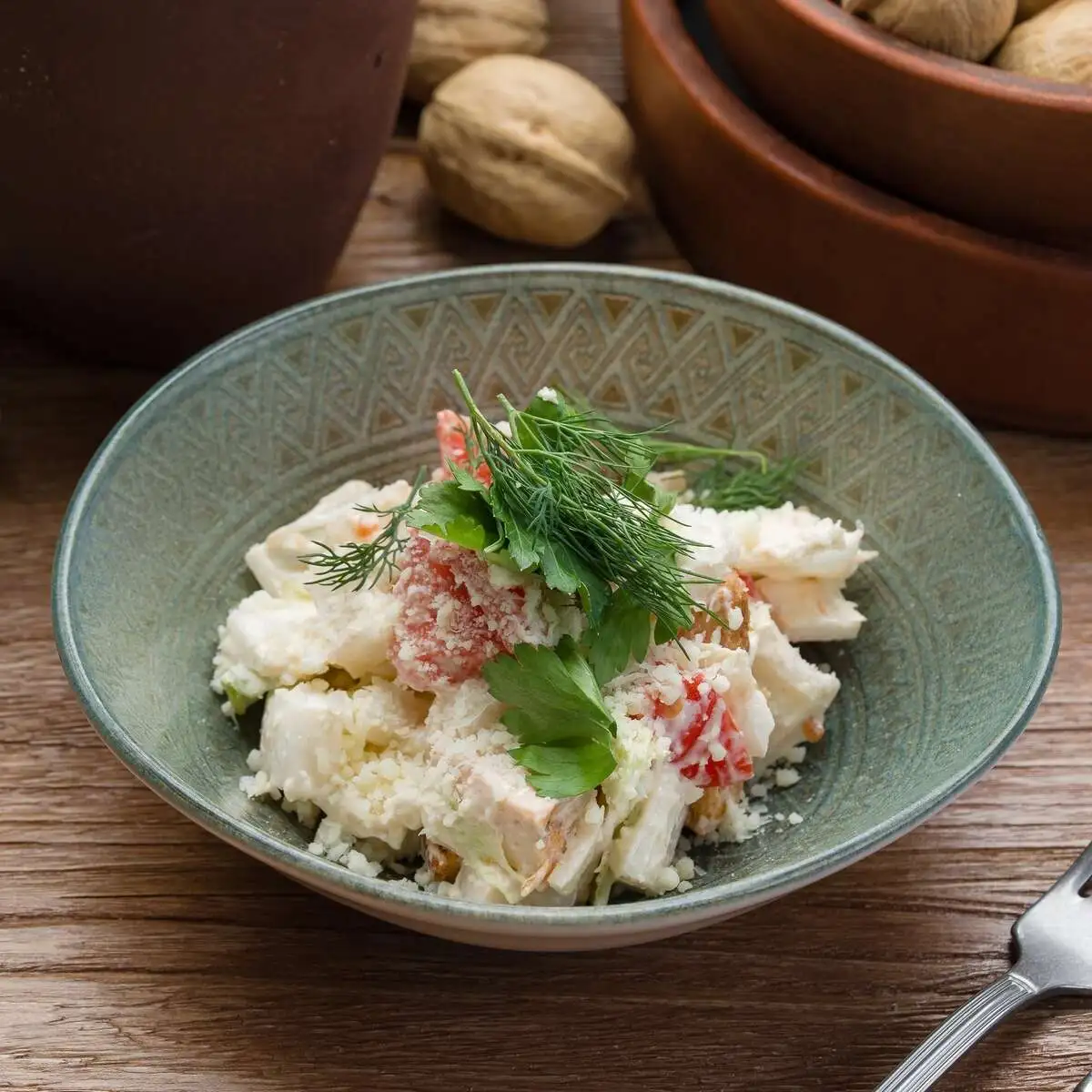 Салат Цезарь с курицей 