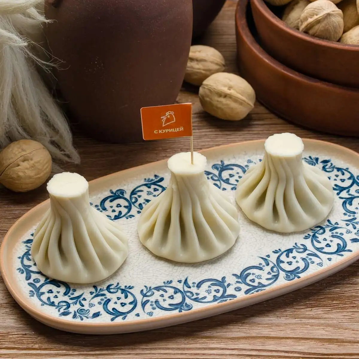 Хинкали с курицей 