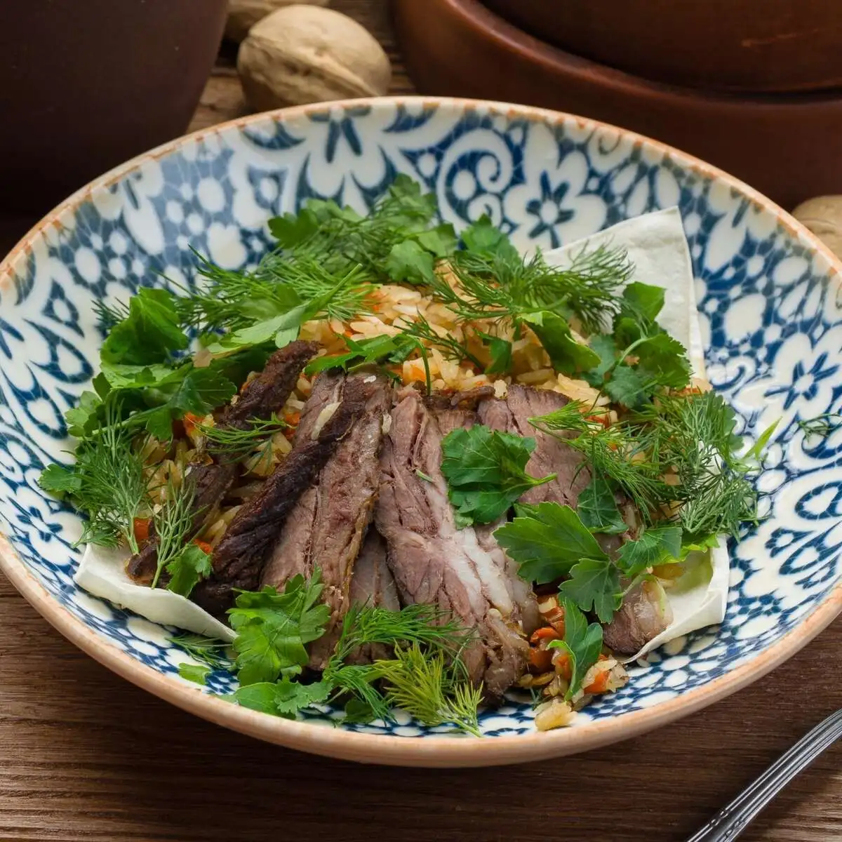 Плов с говядиной 