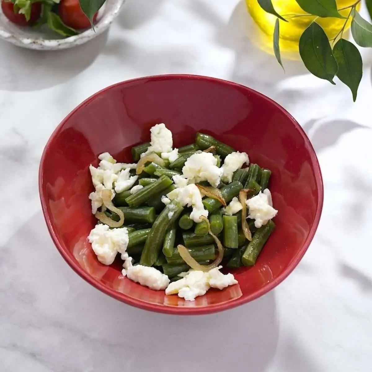 Фасоль с яйцом