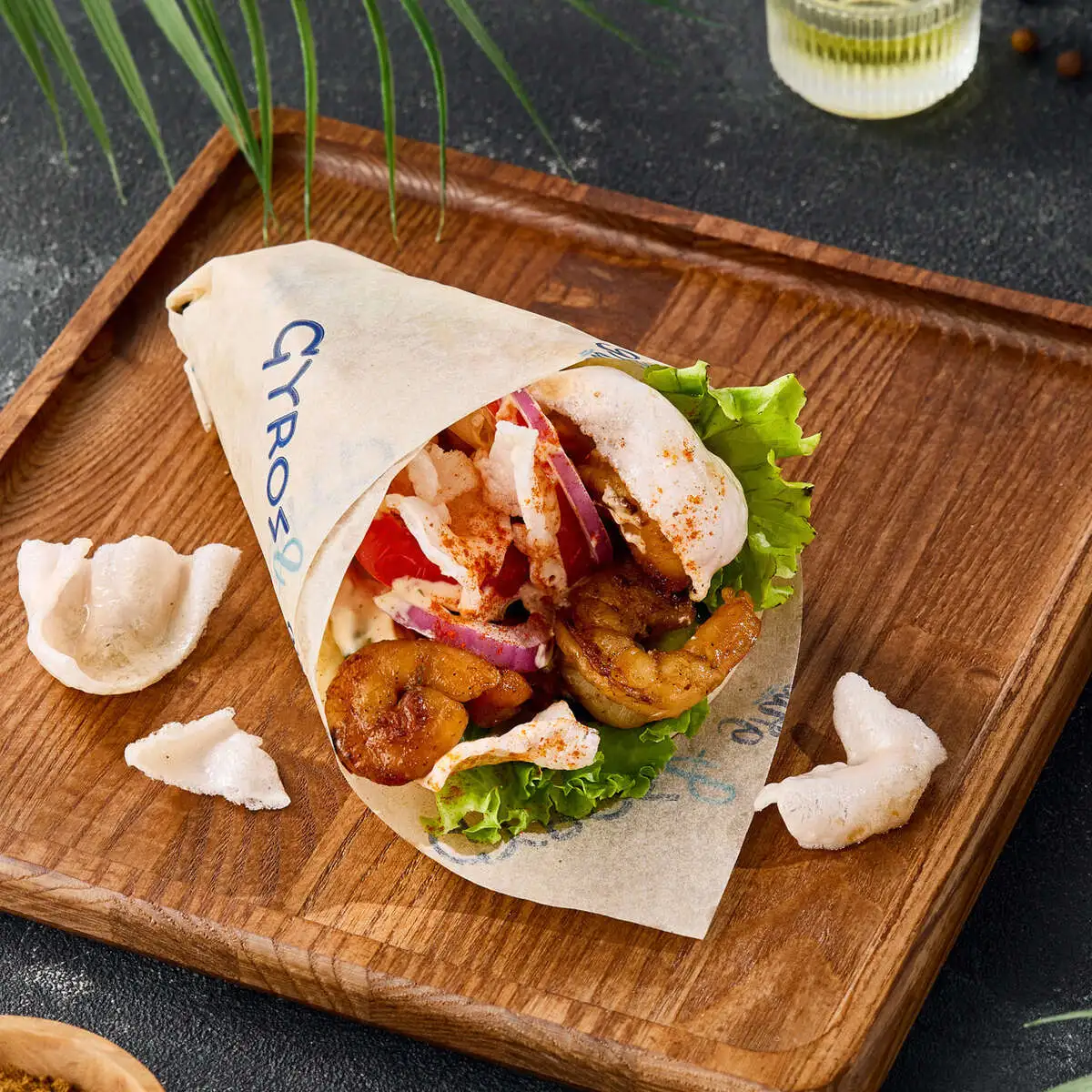 Пита Гирос с креветками