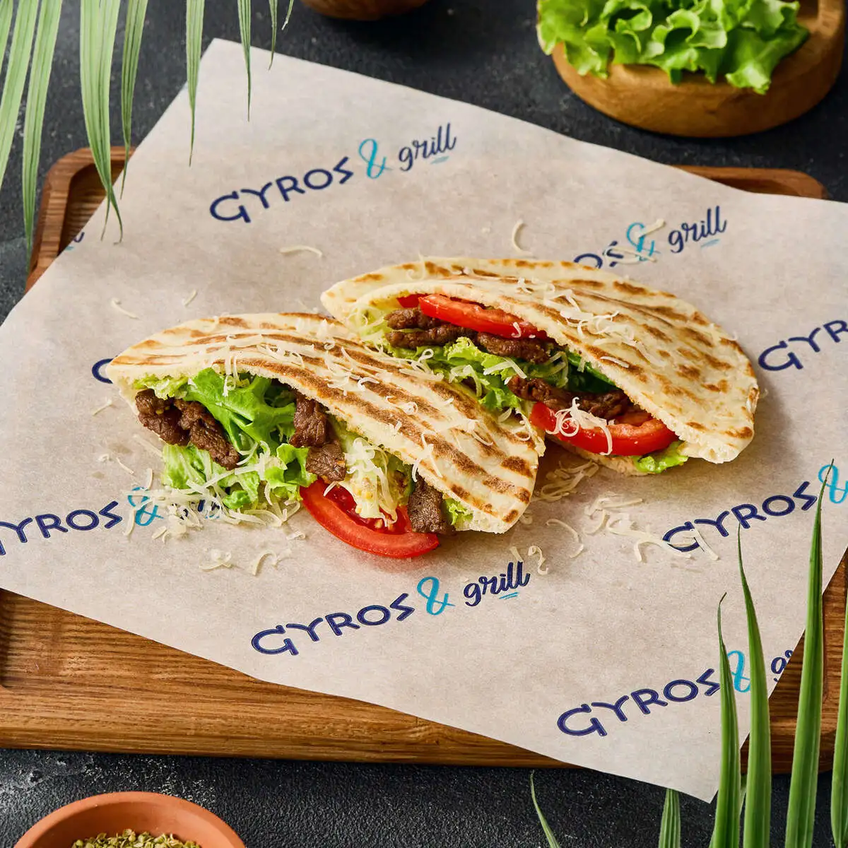 Пита Цезарь со свининой