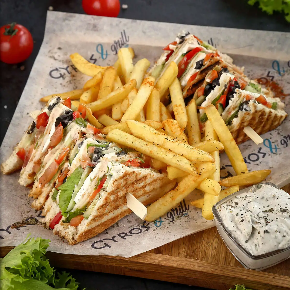 Клаб-сэндвич вегетарианский