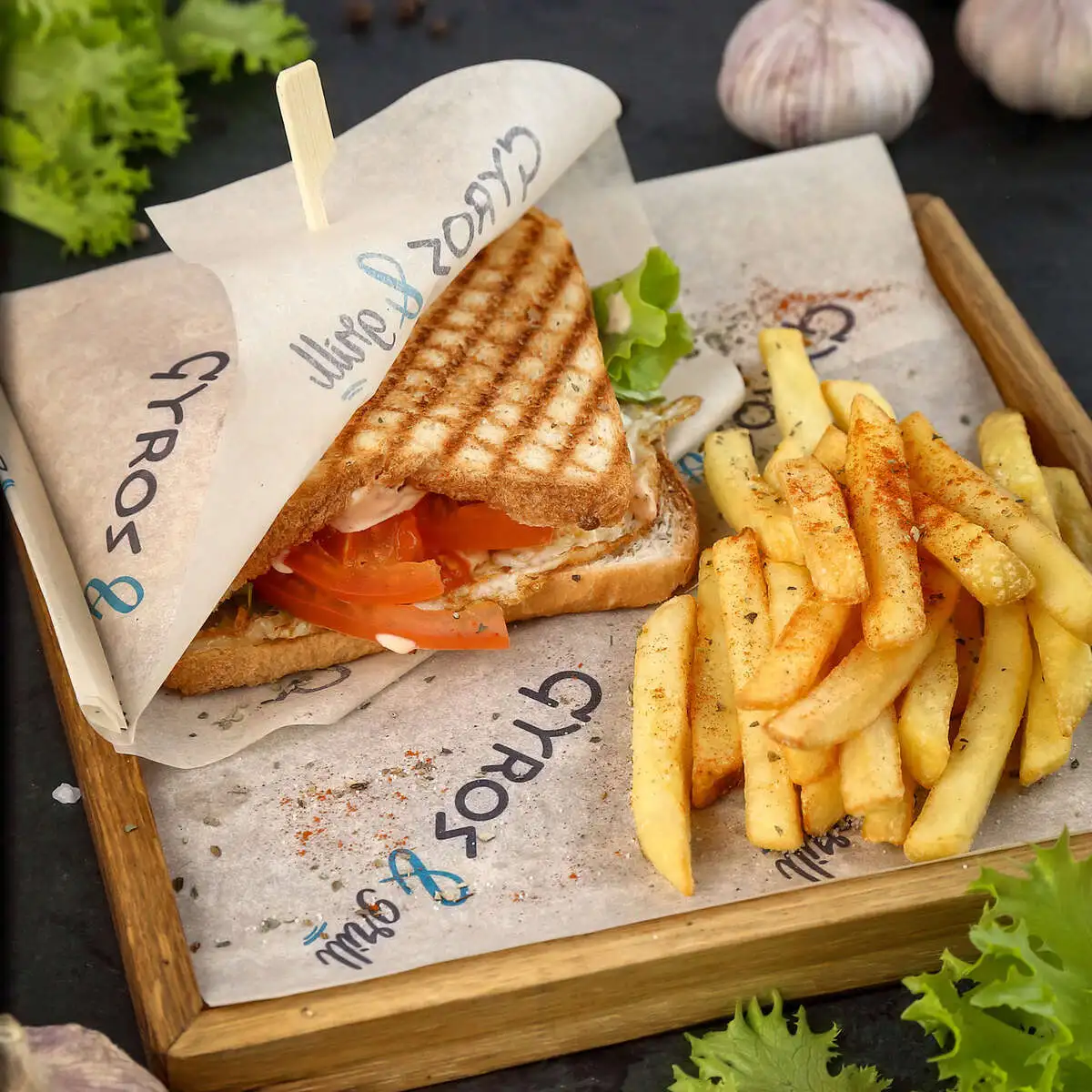 Тост со свининой XL