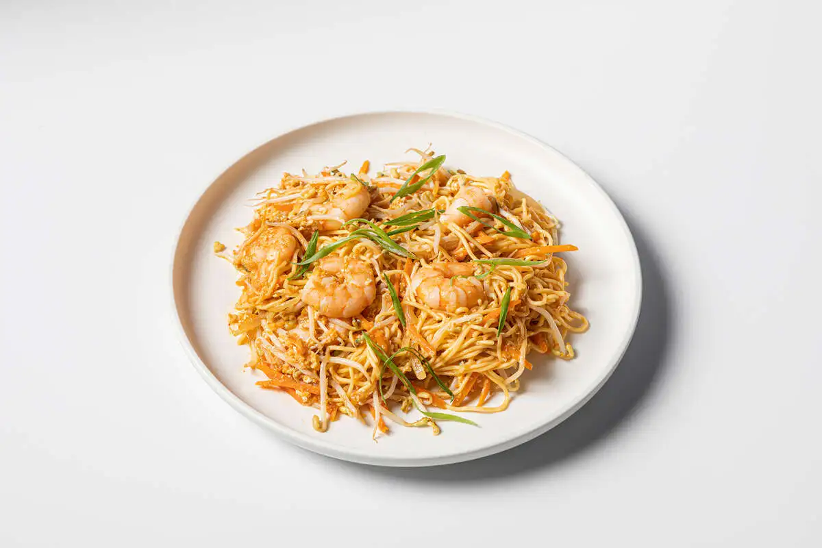 Чаомен с креветкой