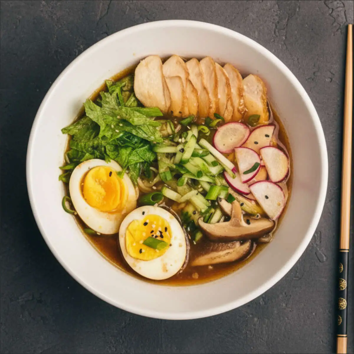 Японский рамен с курицей