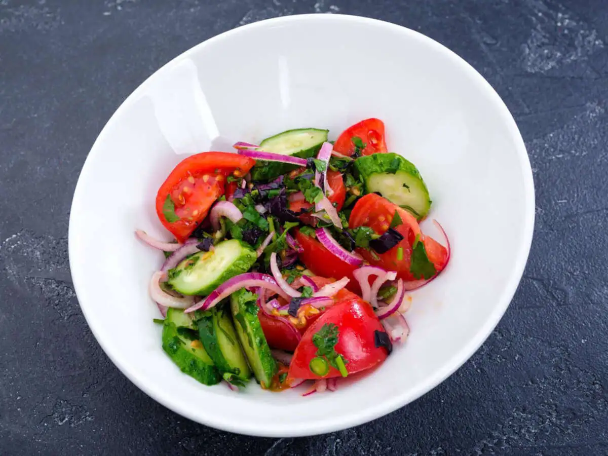 Овощной салат из грунтовых овощей!