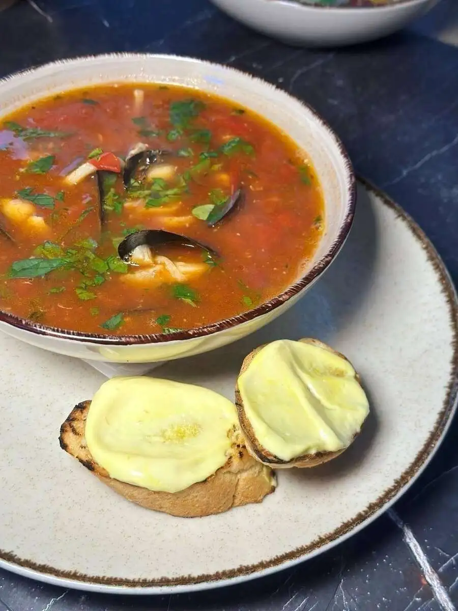 Марсельский суп с морепродуктами!