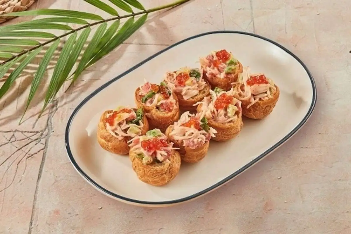 Гужеры с камчатским крабом