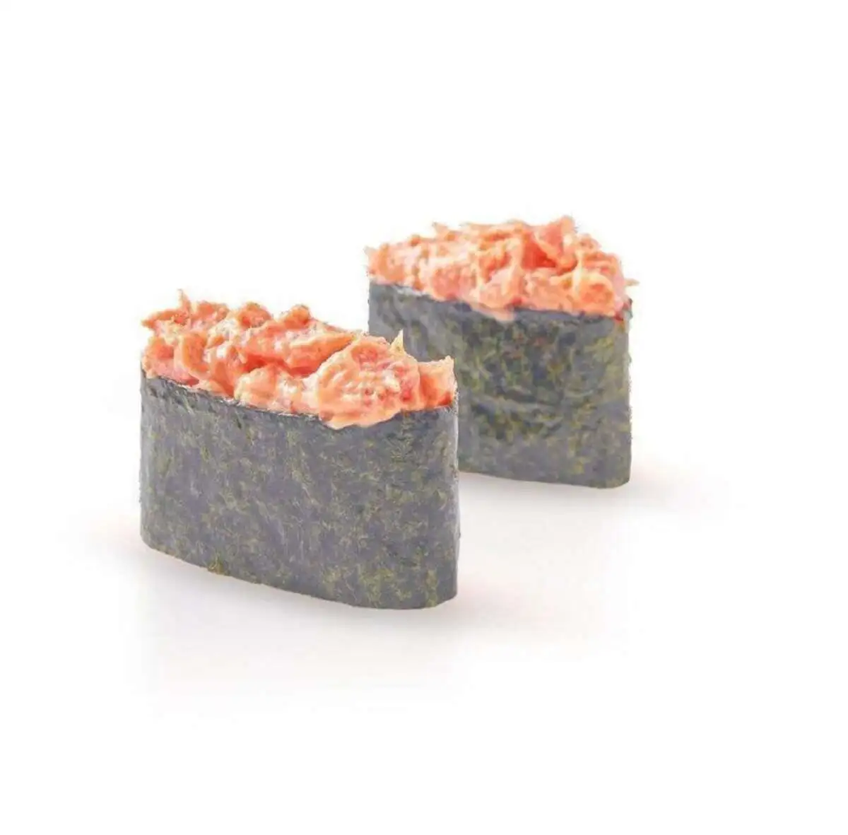 Гункан с лососем и спайс соусом 2 шт