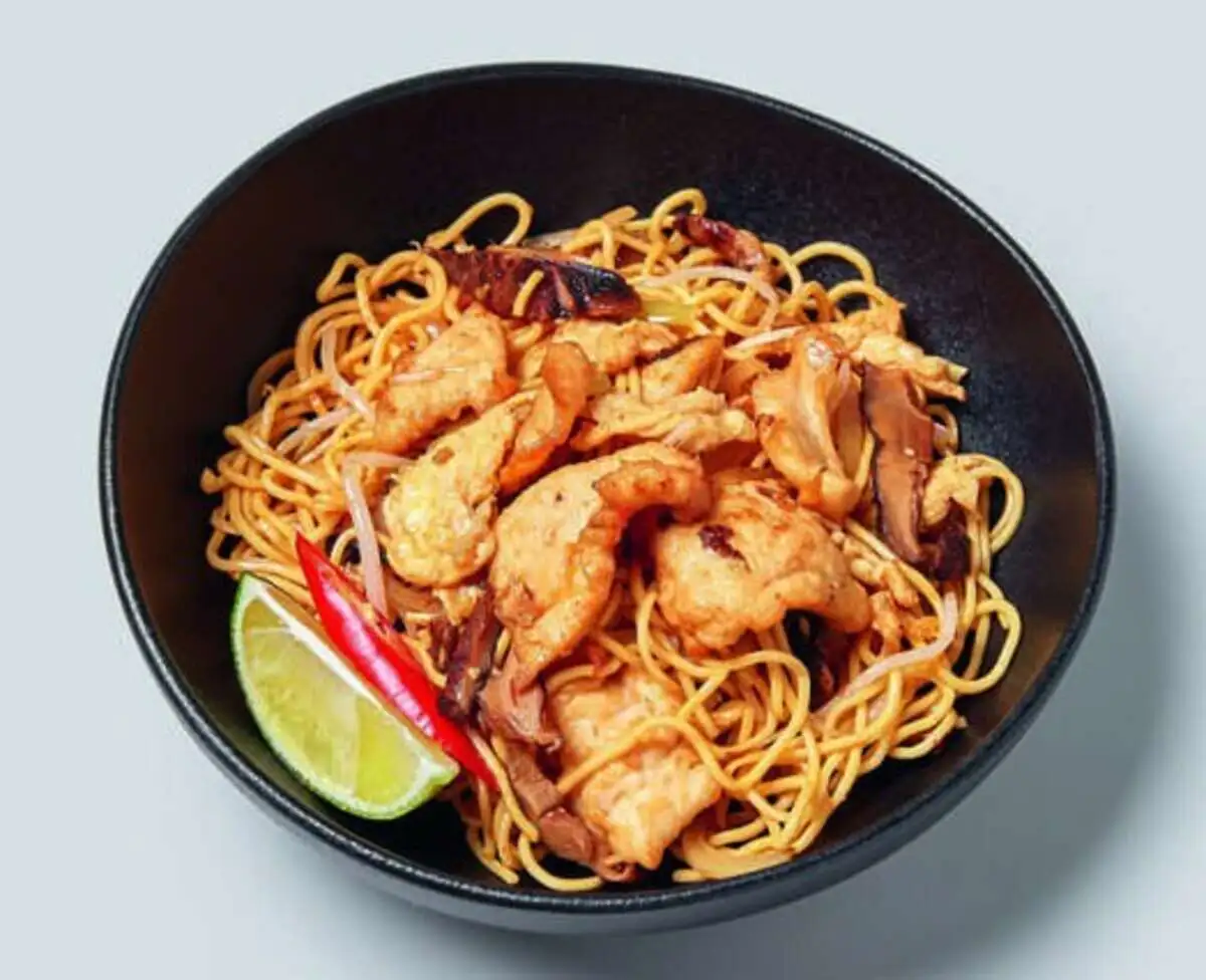 Лапша с курицей