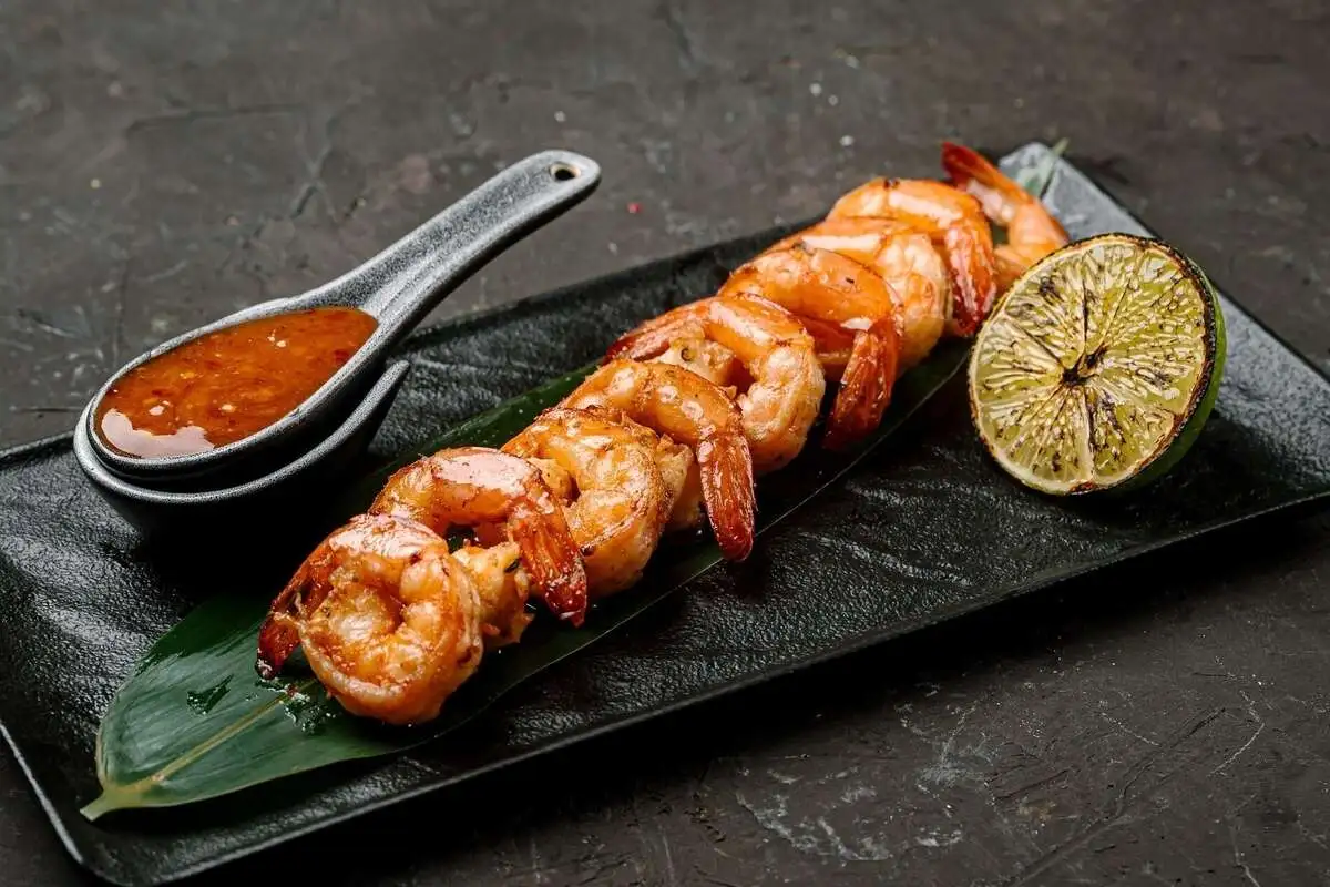 Креветки гриль