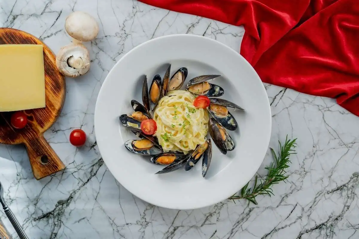 Паста с мидиями