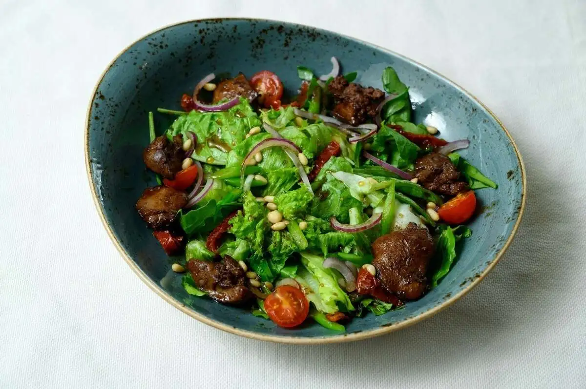 С куриной печенью