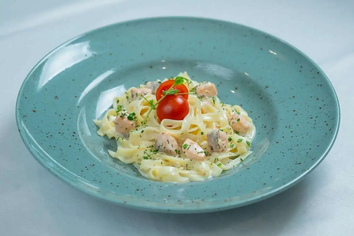 Паста с лососем