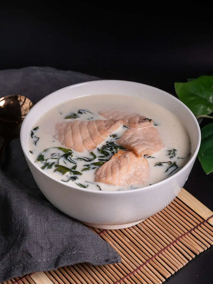 Сливочный с лососем