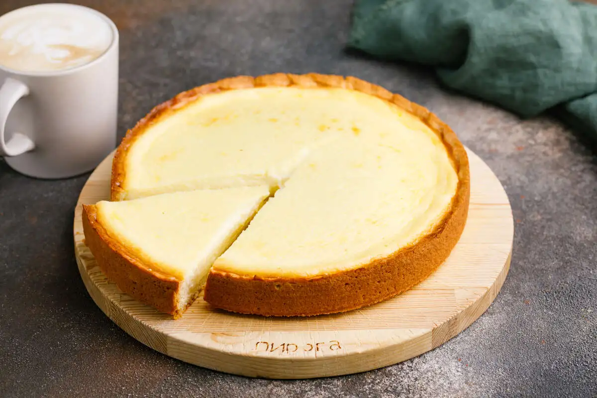 Пирог крем брюле песочный