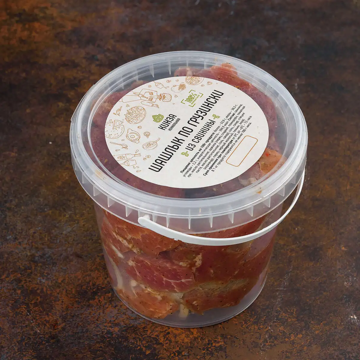 Охлажденный шашлык из свинины